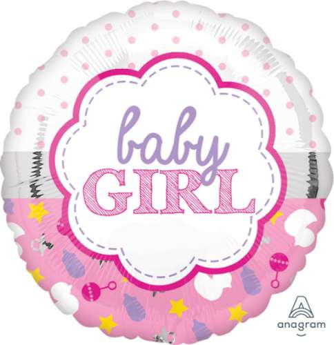 Baby Girl Shower Foil Balloon